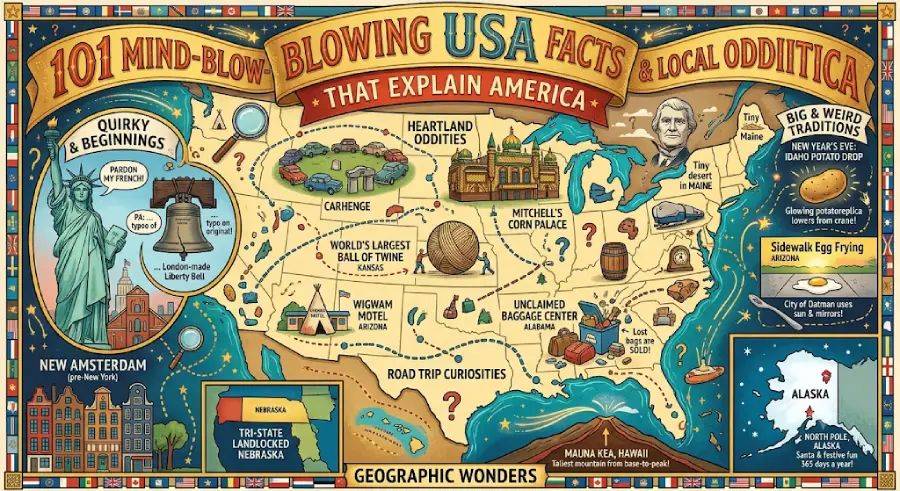 101 Unbelievable Facts About the United States