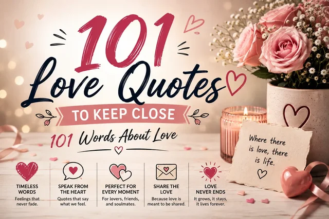 Love Quotes to Keep Close | 101 Words About Love