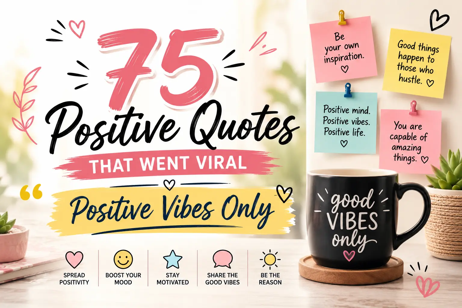 75 Positive Quotes That Went Viral | Positive Vibes Only