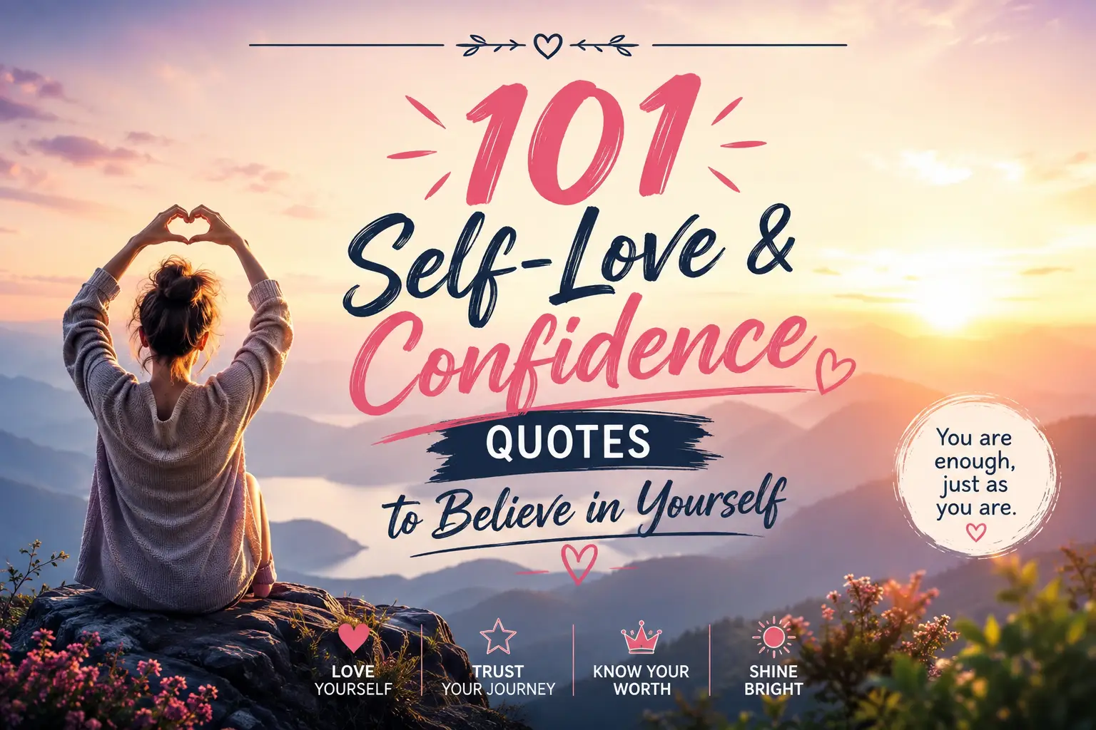 101 Self-Love & Confidence Quotes to Believe in Yourself