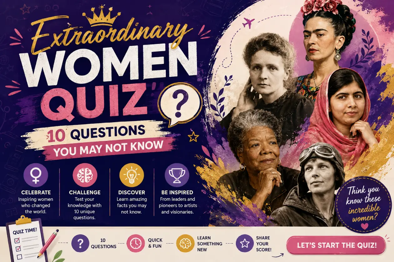 Extraordinary Women Quiz | 10 Questions You May Not Know